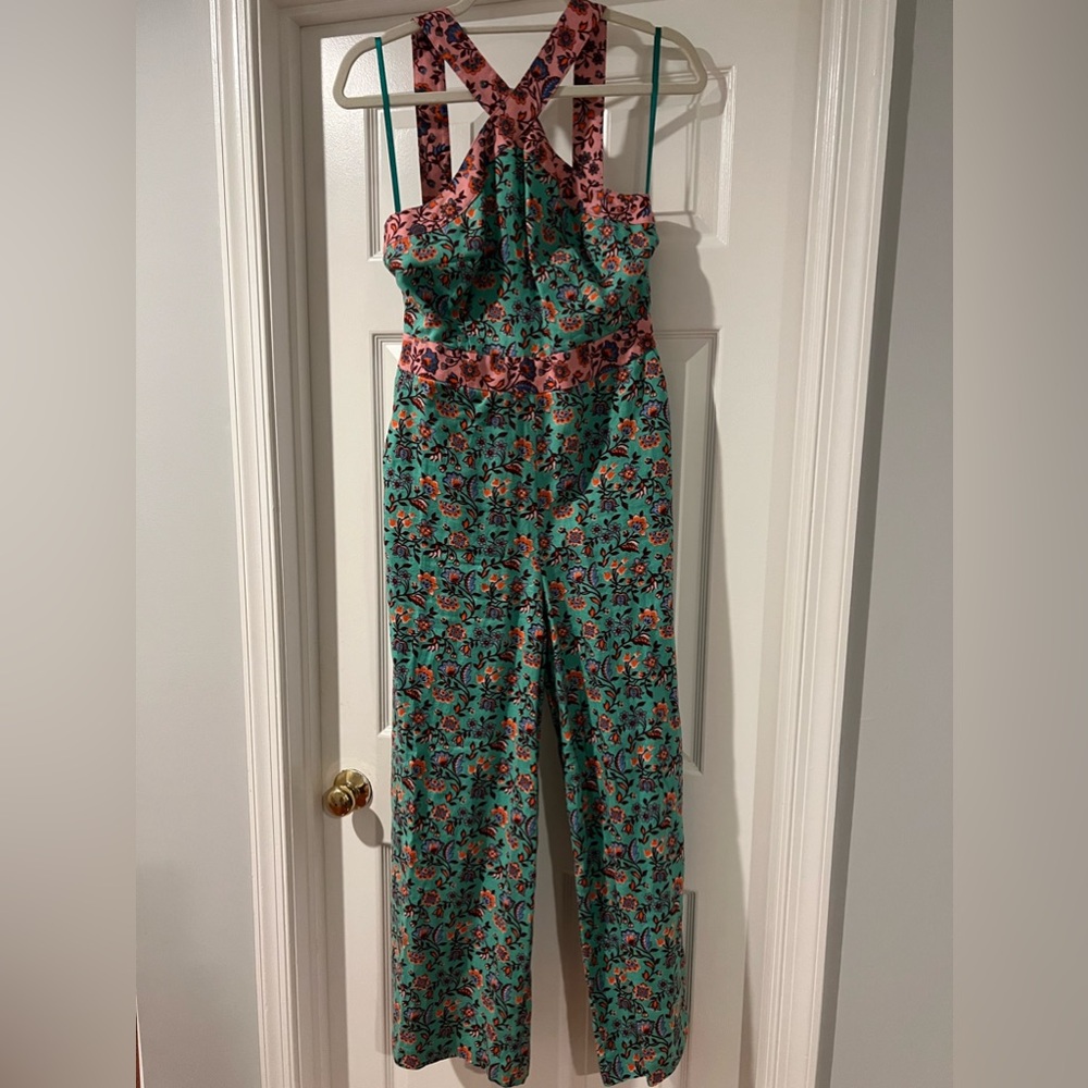 NWT Boden linen printed jumpsuit size 2
